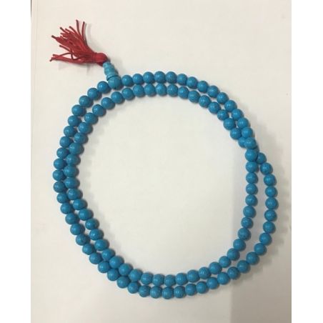 DYED TURQUOISE JUP  MALA 8mm